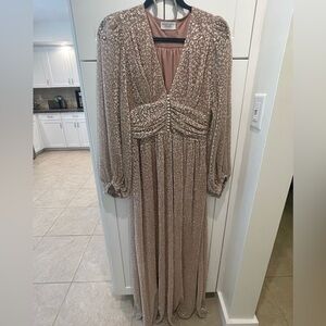 Dress Forum metallic maxi dress
